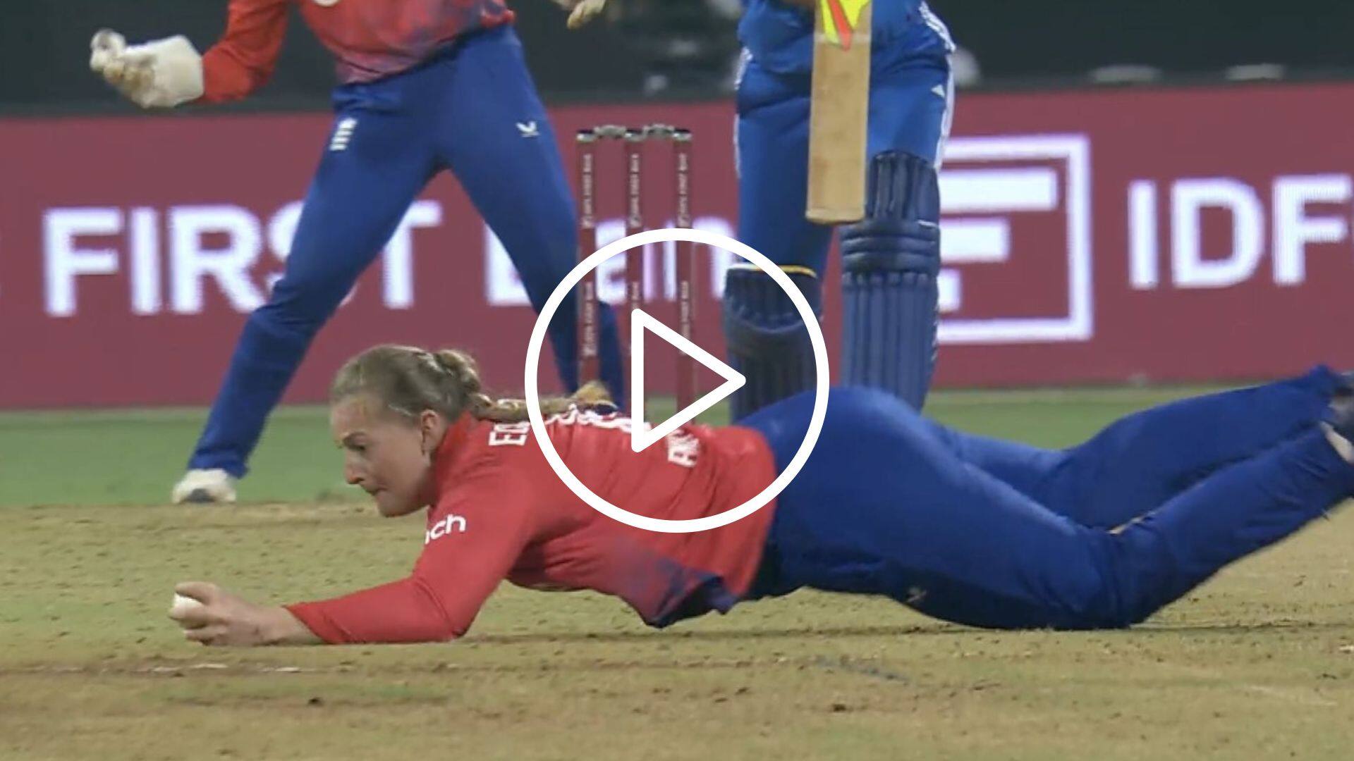 [Watch] Sophie Ecclestone Takes A Blinder To Dismiss Richa Ghosh In 2nd T20I